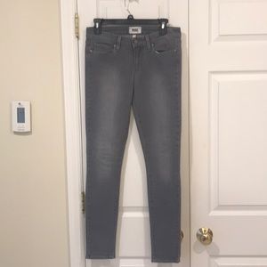 Women’s Gray Paige Denim Skinny Jeans Sz 29